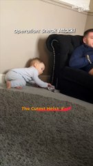 Toddler’s Sneaky Heist Leaves Dad in the Dark!