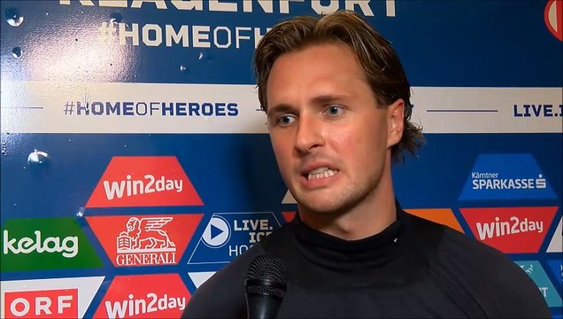Mathias From (KAC) nach dem Sieg gegen die Pioneers