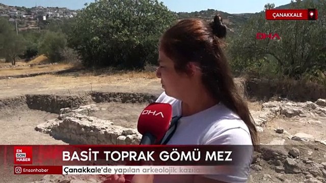 Çanakkale'de yapılan arkeolojik kazılarda kadın ve çocuk iskeleti bulundu