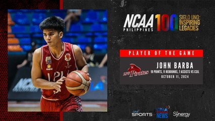 Player of the Game - John Barba vs LPU Pirates | NCAA Season 100