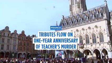 Arras Honors Fallen French Teacher with Memorial Ceremony 🇫🇷 - thumbnail
