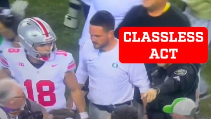 Ohio State’s Will Howard confronts Oregon cameraman following frustrating loss