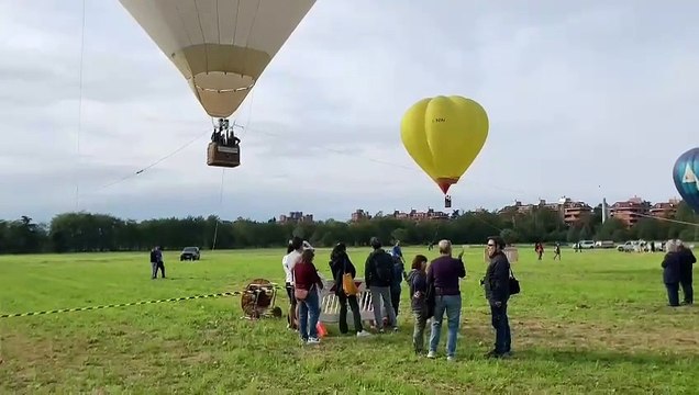 Segrate, mongolfiere in volo su Parco Agricolo