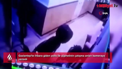 Polise bir saldırı da Gaziantep'te! Çatışma anları ortaya çıktı