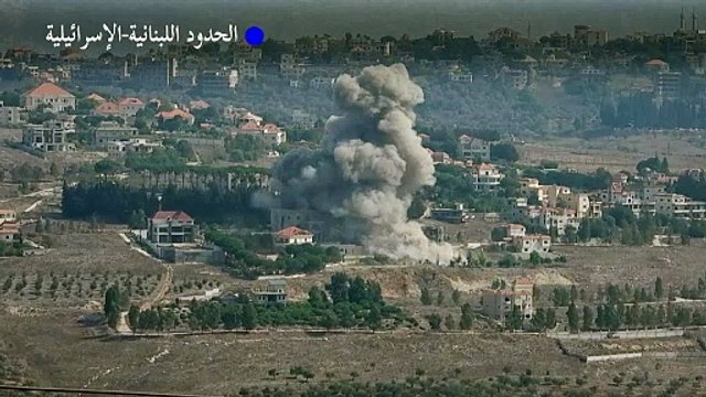 تصاعد أعمدة دخانية فوق قرى جنوبية لبنانية بعد قصف إسرائيلي