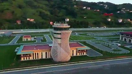 Rize Havalimanına yıldırım düştü; personel şok geçirdi