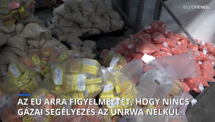 Az Európai Unió "katasztrofális következményekre" figyelmeztet, ha Izrael betiltja az UNRWA működését