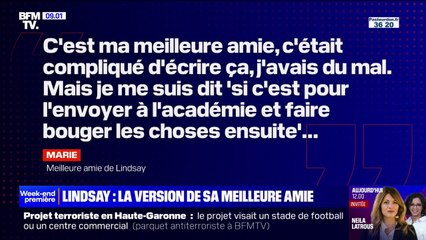 Suicide de Lindsay: sa meilleure amie explique à BFMTV pourquoi elle a écrit la lettre d'adieu