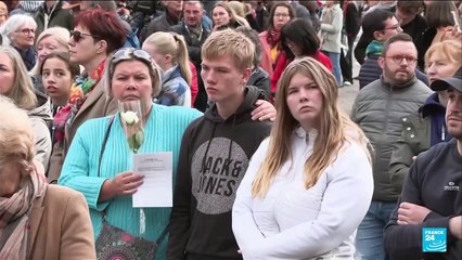 Cérémonie d'hommage au professeur Dominique Bernard un an après son assassinat