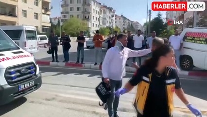 Minibüs ile otomobil kafa kafaya çarpıştı: 6 yaralı