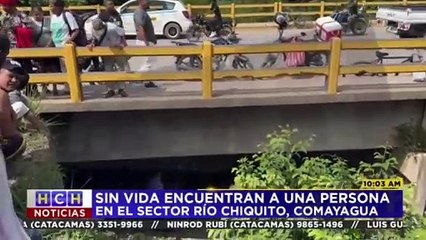 Debajo de un puente encuentran sin vida a un hombre en Esquías, Comayagua