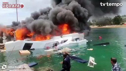 Polda Periksa 9 Saksi Insiden Terbakarnya Kapal Cagub Maluku Utara Benny Laos