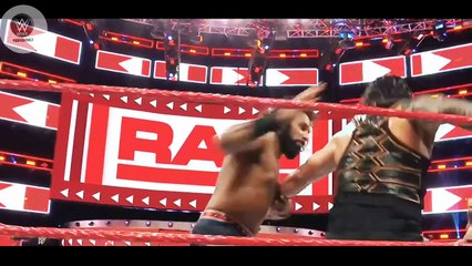 Roman Reigns Brawn Strawman Bobby Lashley Vs Kevin Ovens Sammy Sane Jindher Mahal