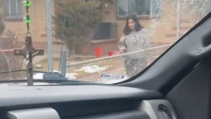 Woman excited to hang out with her sister has an embarrassing downFALL