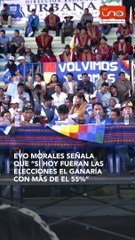 evo morales ganaria elecciones con 55%