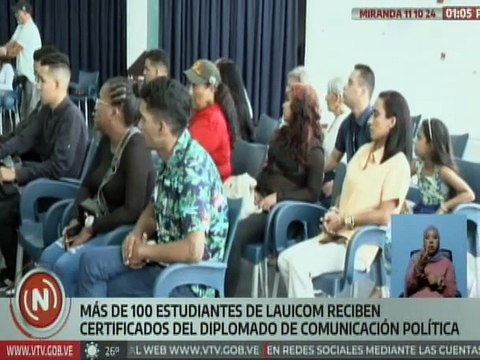 Miranda | Lauicom certifica a más de 100 estudiantes tras aprobar diplomado en Comunicación Política