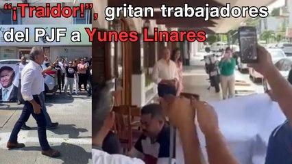 Increpan trabajadores del PJF a Yunes Linares en restaurante veracruzano