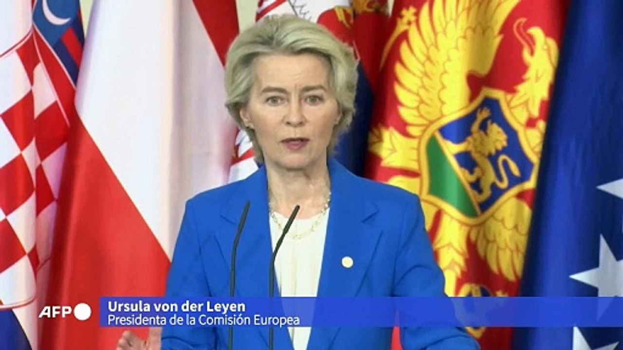 La jefa de la UE pide a los países de los Balcanes permanecer "del lado bueno de la historia"