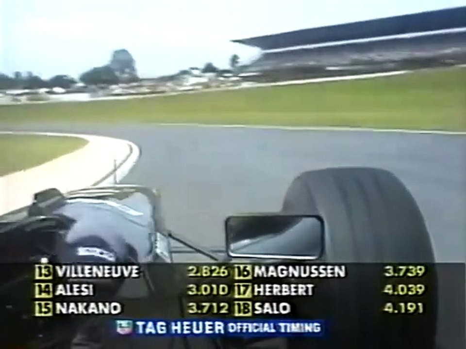 F1 – Pedro Diniz (Arrows V10) Short Onboard – Brazil 1998