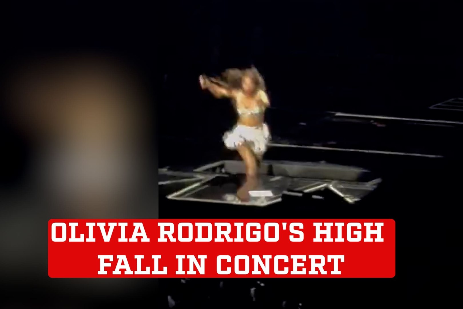 Olivia Rodrigo's fall into a hole during concert