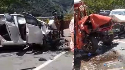 Cinco heridos dejó choque en la via al Llano