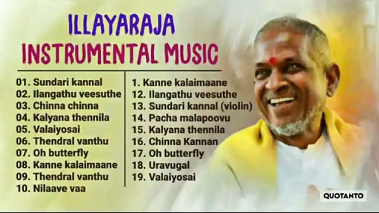 Ilayaraja Instrumental Music & BGM's _ ilayaraja instrumental music collection-Flute, Violin, veenai