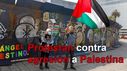 Protesta contra la agresión de Israel al pueblo palestino