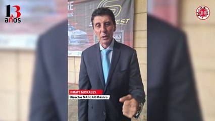 Jimmy Morales, director de Nascar México, felicitó a 24 Horas por su 13 Aniversario
