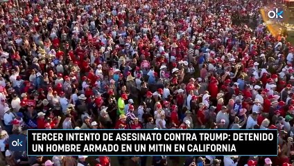Tercer intento de asesinato contra Trump: detenido un hombre armado en un mitin en California