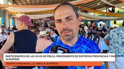 Participantes de las 20 hs de pesca, proveniente de distintas provincias y países aledaños