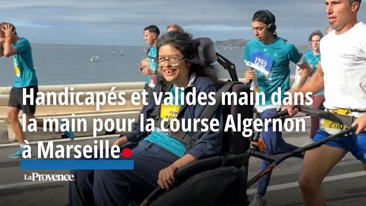 Handicapés et valides main dans la main pour la course Algernon à Marseille
