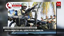 Llega cuarto contingente del ejército para reforzar la seguridad en Sinaloa