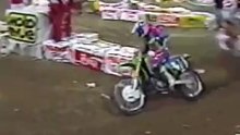 Flashback to Supercross Carnage: Jason Upshaw's Wild Ejection at the 1985 Superbowl of Motocross – One of the Craziest Crashes in History!