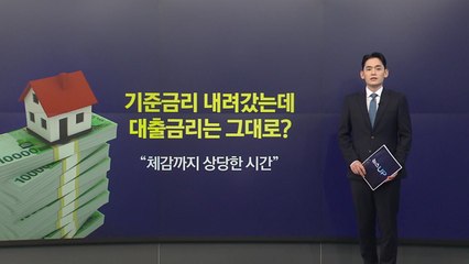 기준금리 내려갔는데 대출금리는 그대로?..."체감까지 상당한 시간" [앵커리포트] / YTN