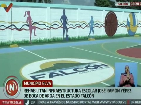 Gobierno de Falcón rehabilita la escuela José Ramón Yépez en Boca de Aroa