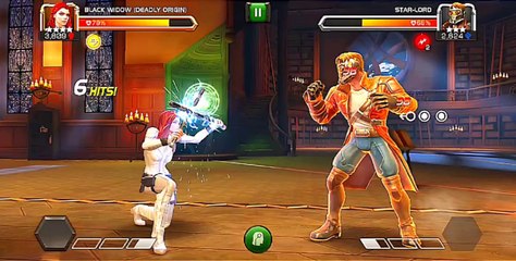Black widow Vs Star lord Fighting video 