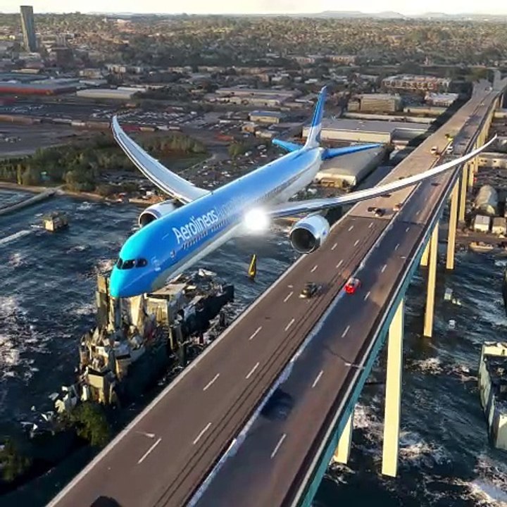 O muito perigoso processo de pouso da aeronave Boeing 787 da Aerolineas Argentinas
