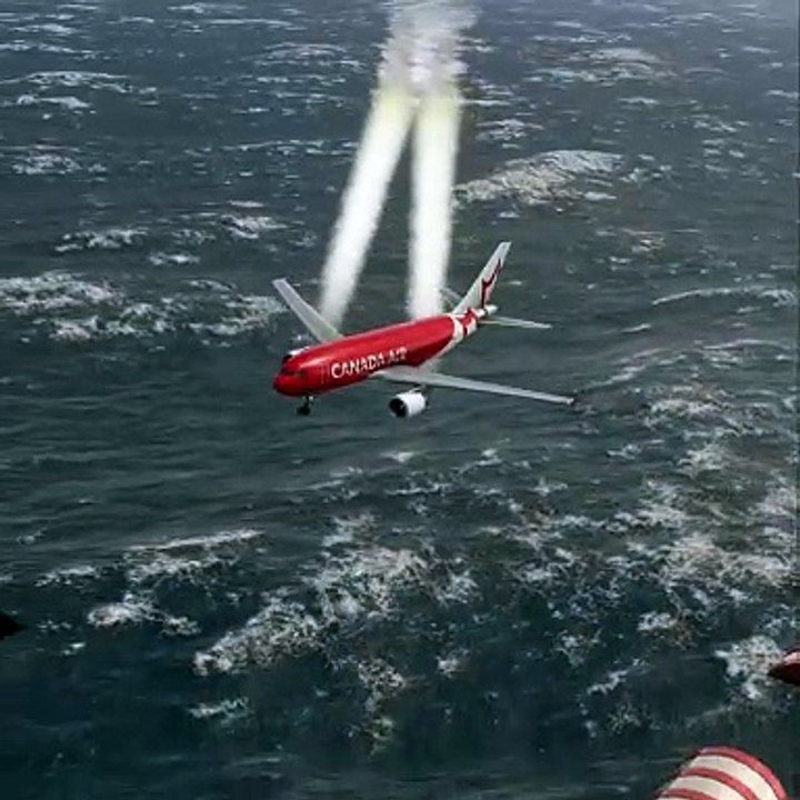 O motor do avião Boeing da Canada Air Jets quase explodiu quando estava prestes a pousar
