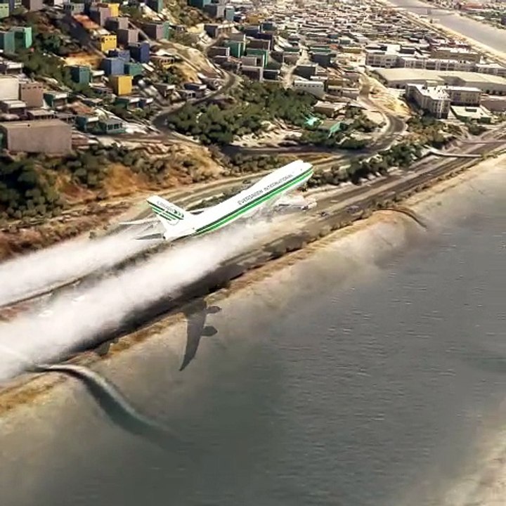 O motor do Boeing 747 da Evergreen International foi seriamente danificado