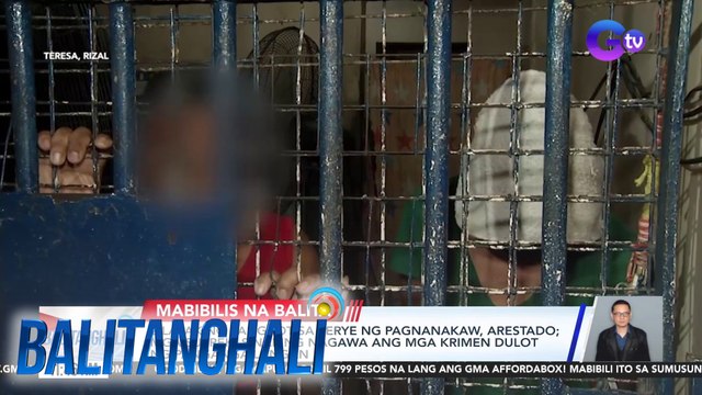 2 lalaking sangkot sa serye ng pagnanakaw, arestado; Mga suspek, sinabing nagawa ang mga krimen dulot ng pangangailangan | Balitanghali