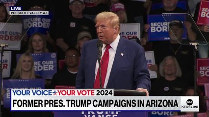 Trump campaigns in Prescott Valley, Arizona