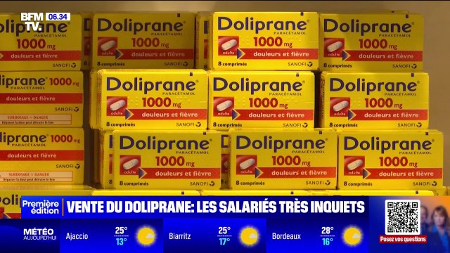 Vente de Doliprane: les salariés de l'usine Sanofi à Lisieux (Calvados)Vente de Doliprane: les salariés de l'usine Sanofi à Lisieux (Calvados) inquiets