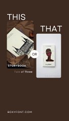 This Storybook OR That Draftbook  | Boxyfont