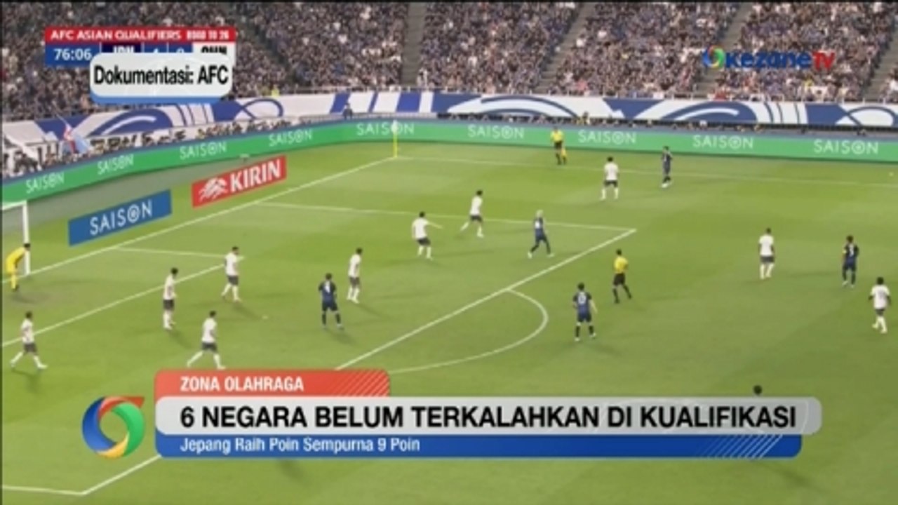 6 Negara Belum Terkalahkan di Ronde 3 Kualifikasi Piala Dunia 2026