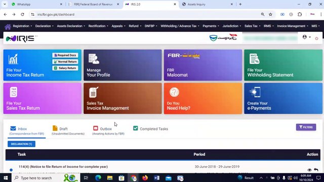 How to Find Withholding Tax in FBR Maloomat - IRIS 2.0