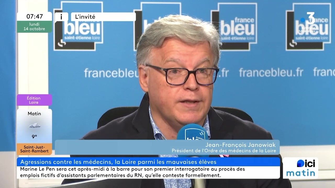 Violences contre les médecins : Jean-François Janowiak, président de l'ordre des médecins