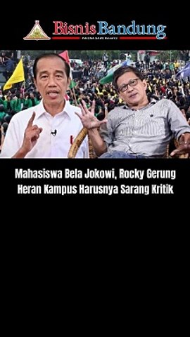 Mahasiswa Bela Jokowi, Rocky Gerung Heran Kampus Harusnya Sarang Kritik