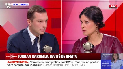 "Il faut un référendum sur l'immigration", estime Jordan Bardella
