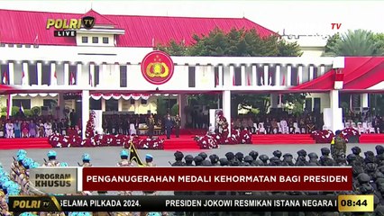 Presiden Jokowi Dianugerahi Medali Kehormatan Loka Praja Samrakshana Polri
