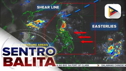 Shear line at easterlies, nagpapaulan sa ilang bahagi ng bansa